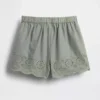 Baby & Toddler Eyelet Hem Pull-On Shorts