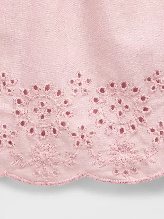 Baby & Toddler Eyelet Hem Pull-On Shorts