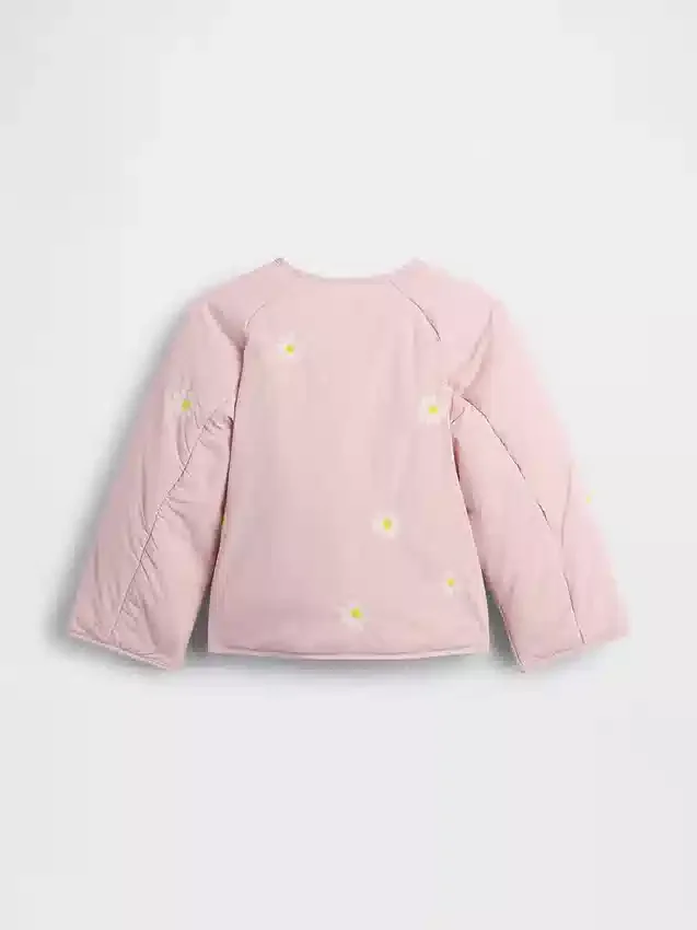 Baby & Toddler Floral Embroidered Quilted Jacket