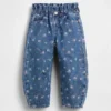 Baby & Toddler Floral Horseshoe Jeans