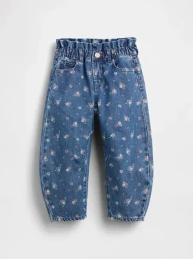 Baby & Toddler Floral Horseshoe Jeans