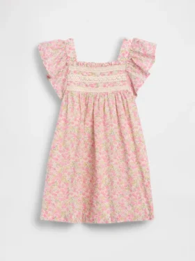 Baby & Toddler Flutter-Sleeve Floral Dress