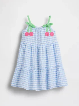Baby & Toddler Gingham Cherry Dress