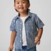 Baby & Toddler Gingham Denim Big Shirt