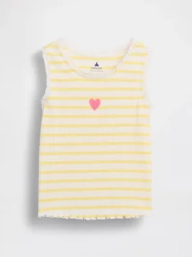 Baby & Toddler Graphic Stripe Rib Tank Top