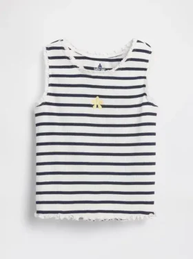 Baby & Toddler Graphic Stripe Rib Tank Top