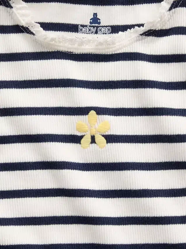 Baby & Toddler Graphic Stripe Rib Tank Top