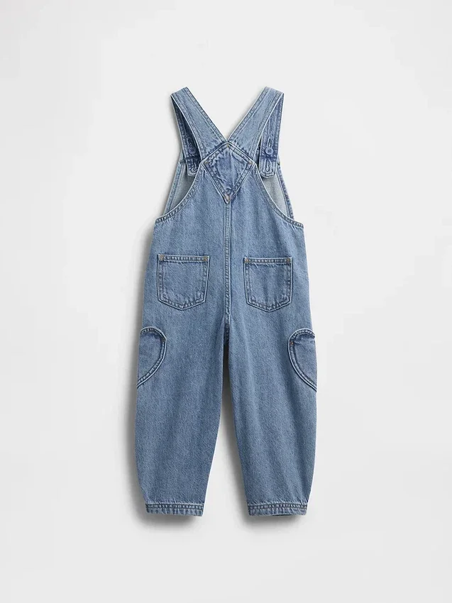 Baby & Toddler Heart Pocket Horseshoe Overalls