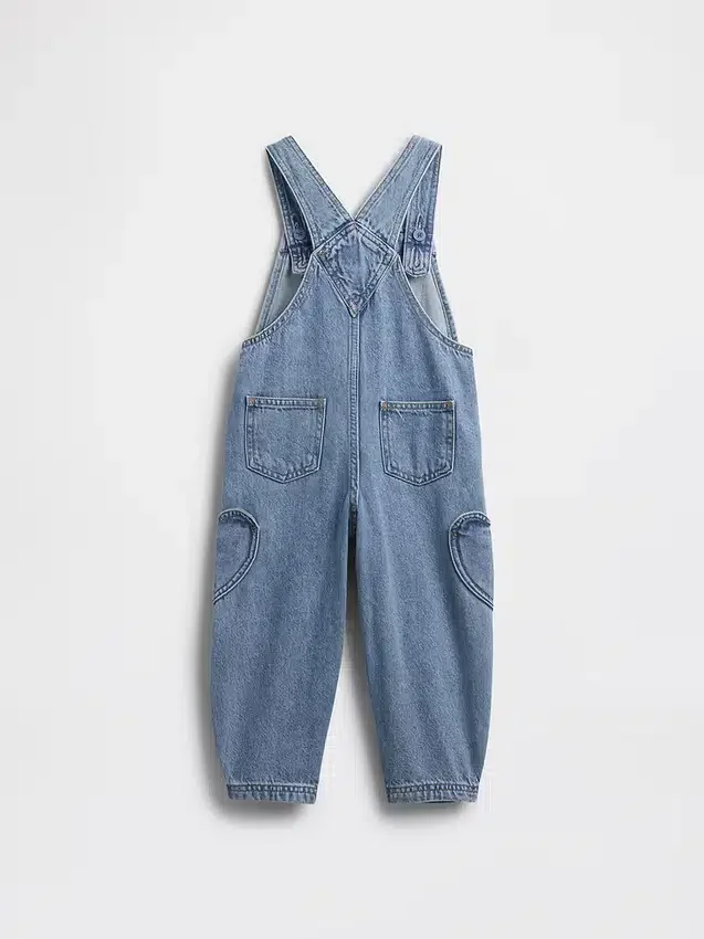Baby & Toddler Heart Pocket Horseshoe Overalls