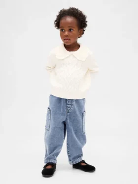 Baby & Toddler Knit Barrel Jeans