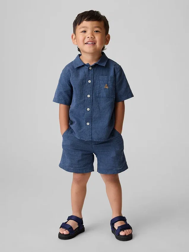 Baby & Toddler Linen-Cotton Shorts