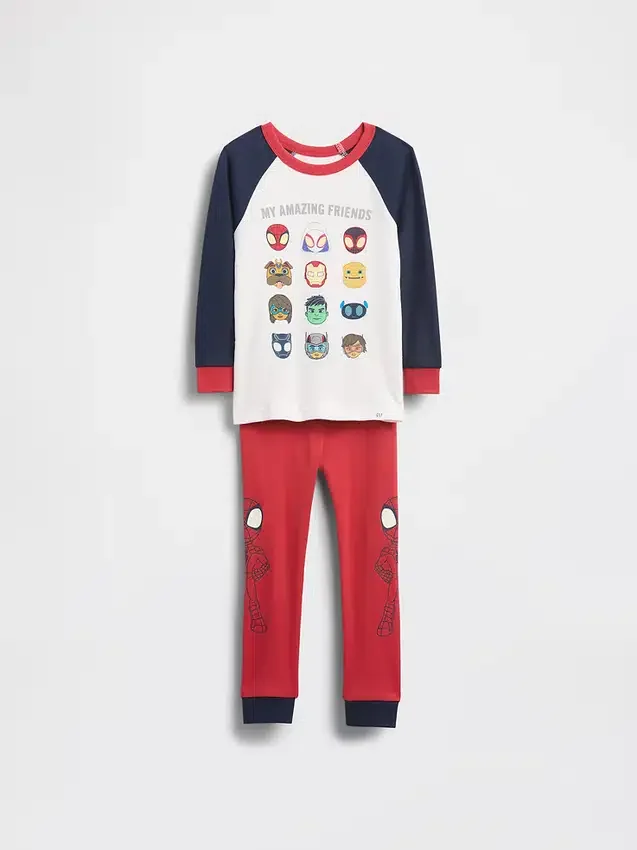 Baby & Toddler Marvel Organic Brushed Cotton Pj Set