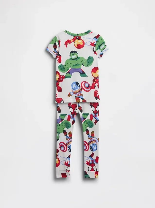 Baby & Toddler Marvel Organic Brushed Cotton Pj Set