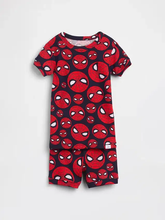 Baby & Toddler Marvel Organic Brushed Cotton Pj Short Set
