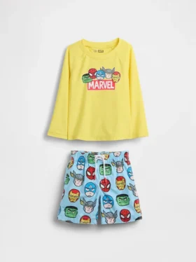Baby & Toddler Marvel Rash Guard Swim Set