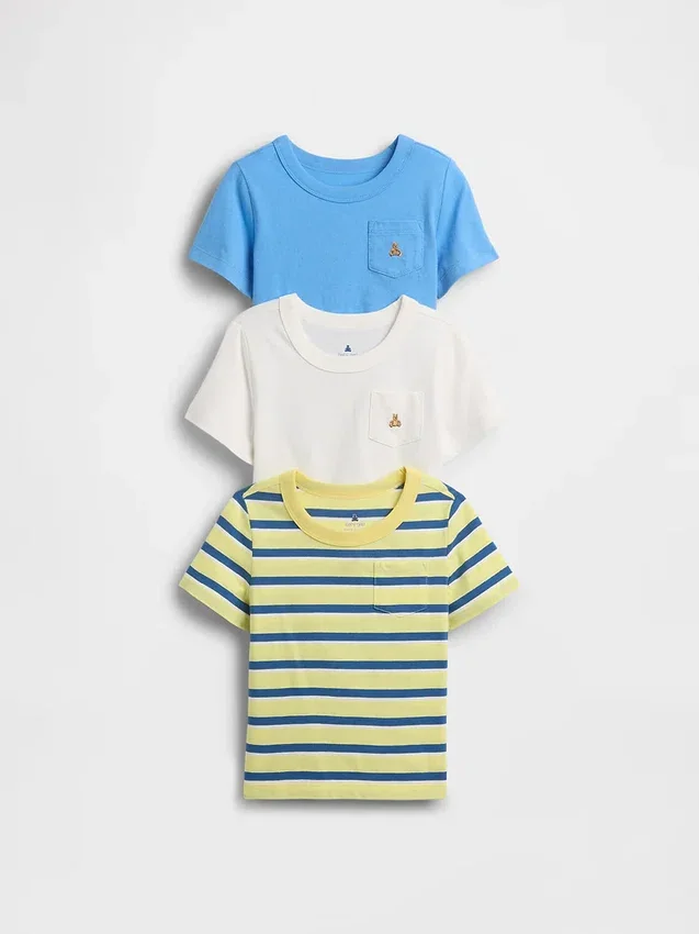 Baby & Toddler Mix & Match Pocket T-Shirt (3-Pack)