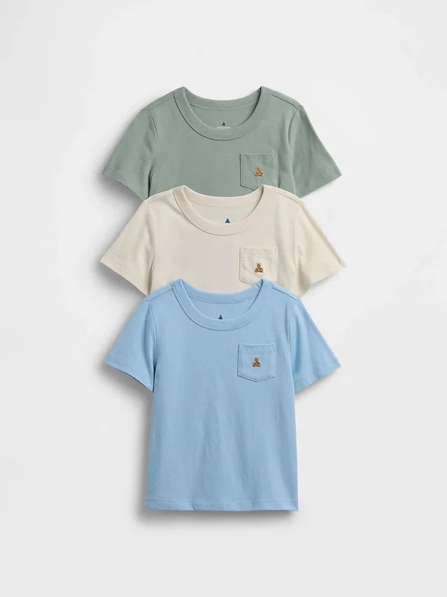 Baby & Toddler Mix & Match Pocket T-Shirt (3-Pack)