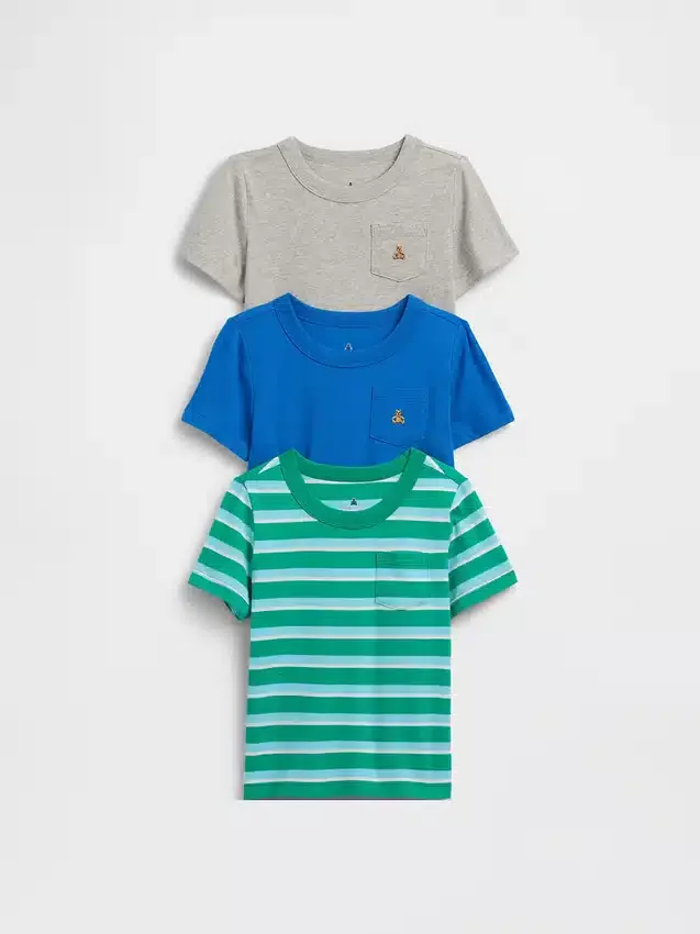 Baby & Toddler Mix & Match Pocket T-Shirt (3-Pack)
