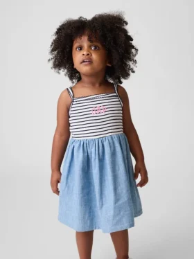 Baby & Toddler Mixed Media Apron Dress