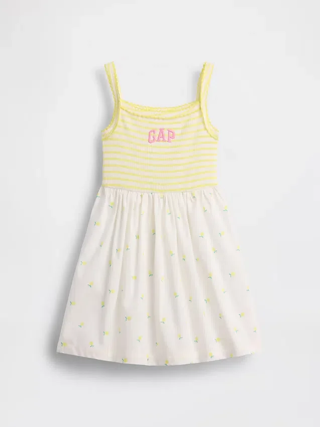 Baby & Toddler Mixed Media Apron Dress