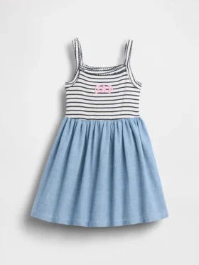 Baby & Toddler Mixed Media Apron Dress