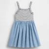 Baby & Toddler Mixed Media Apron Dress