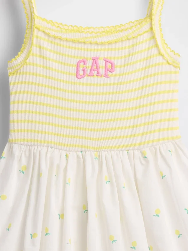 Baby & Toddler Mixed Media Apron Dress