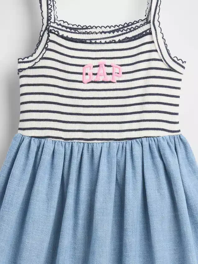 Baby & Toddler Mixed Media Apron Dress