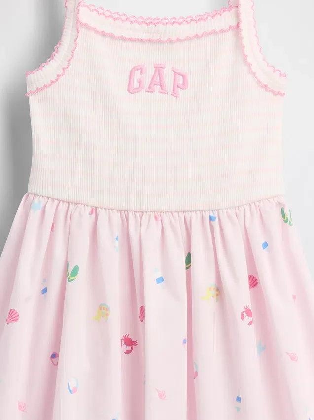 Baby & Toddler Mixed Media Apron Dress
