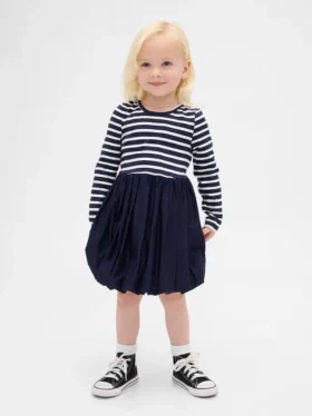Baby & Toddler Mixed Media Bubble Dress