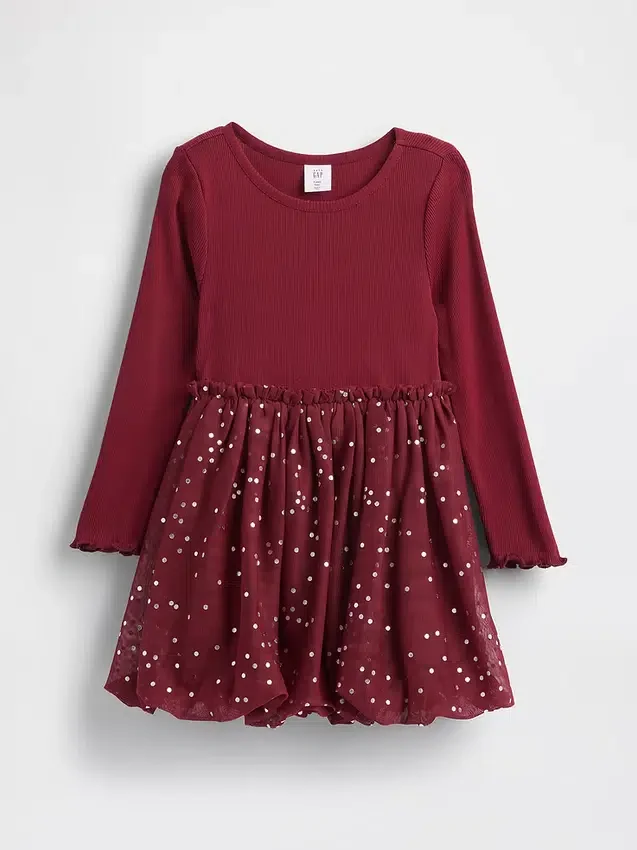 Baby & Toddler Mixed Media Bubble Dress