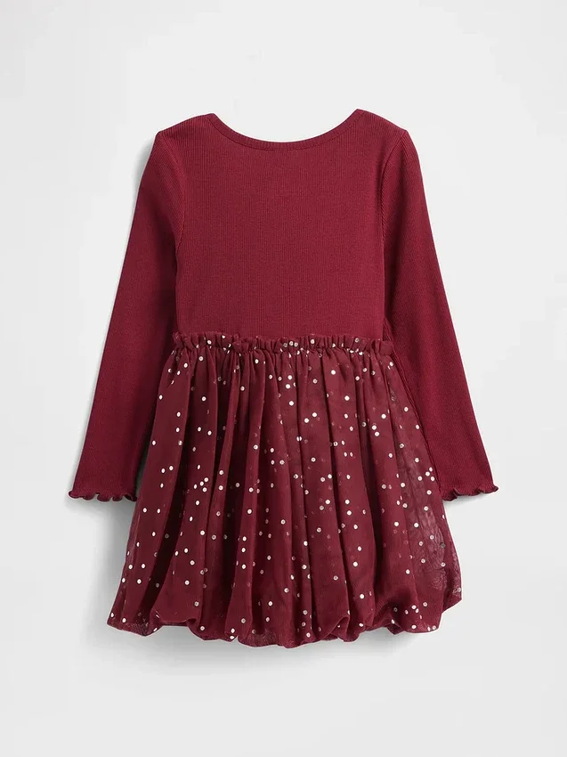 Baby & Toddler Mixed Media Bubble Dress