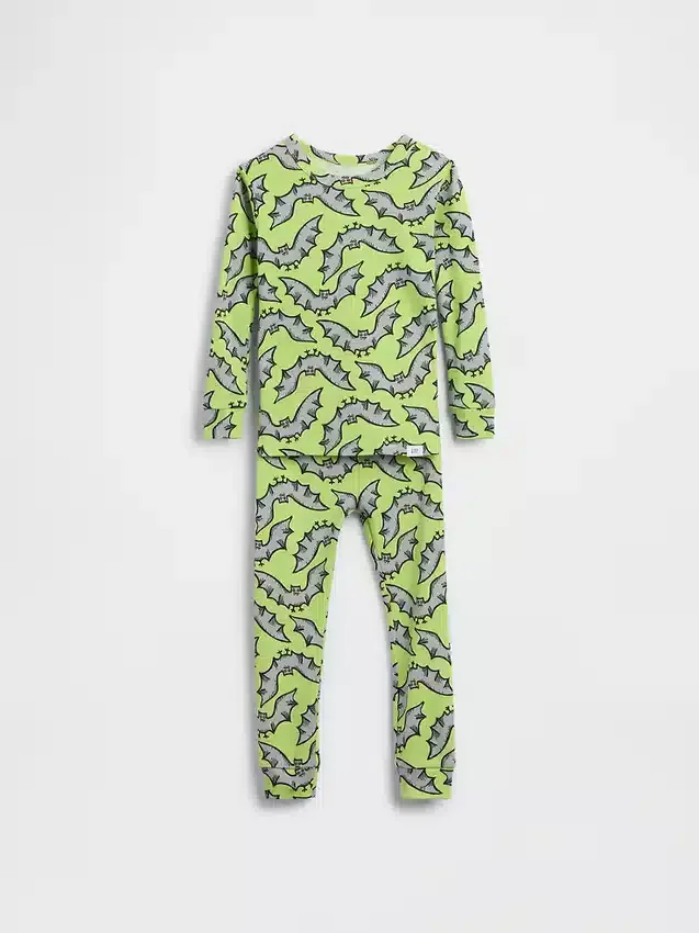 Baby & Toddler Organic Brushed Cotton Bats Pj Set