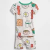 Baby & Toddler Organic Brushed Cotton Breakfast Pj Short Set