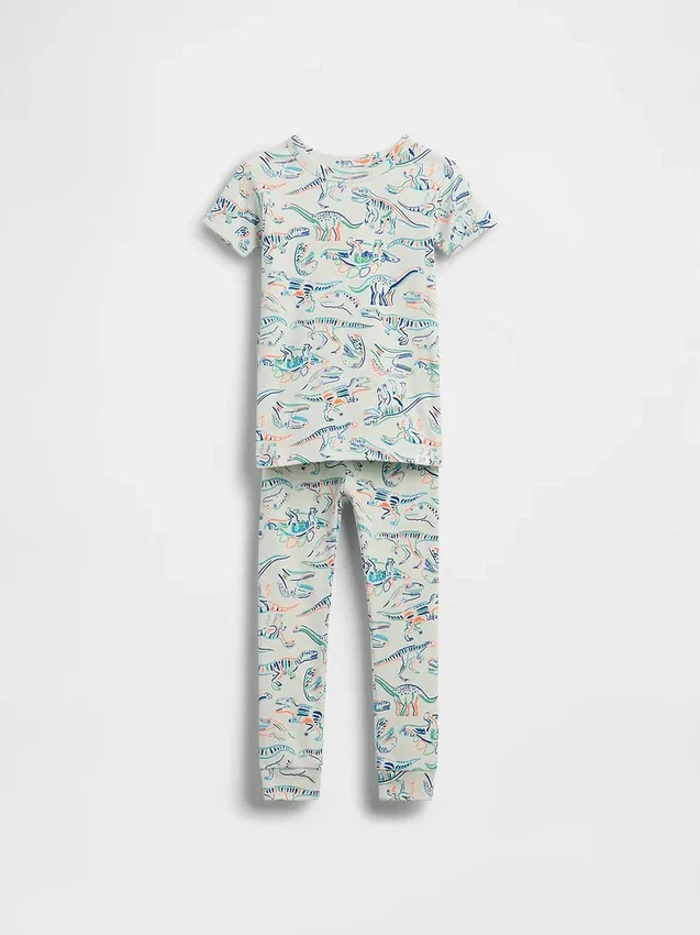 Baby & Toddler Organic Brushed Cotton Dino Pj Set