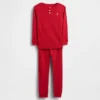 Baby & Toddler Organic Brushed Cotton Henley Pj Set