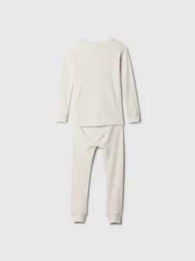 Baby & Toddler Organic Brushed Cotton Henley Pj Set