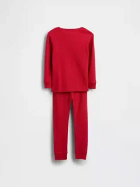 Baby & Toddler Organic Brushed Cotton Henley Pj Set