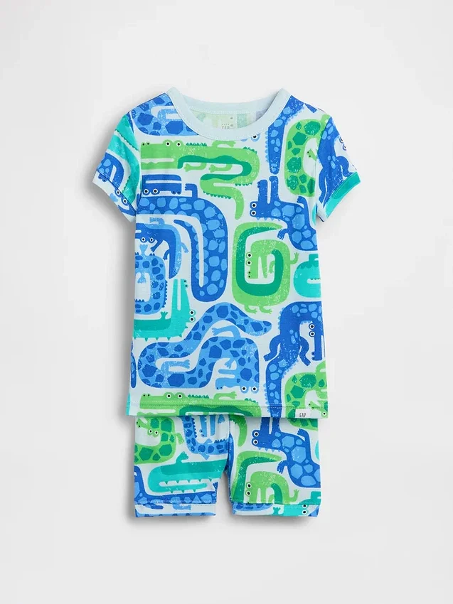 Baby & Toddler Organic Brushed Cotton Pj Short Set