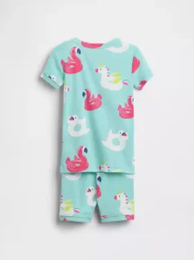 Baby & Toddler Organic Brushed Cotton Pool Float Pj Short Set