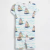 Baby & Toddler Organic Brushed Cotton Sailboat Pj Short Set