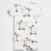 Baby & Toddler Organic Brushed Cotton Scooter Seagull Pj Short Set