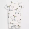 Baby & Toddler Organic Brushed Cotton Scooter Seagull Pj Short Set