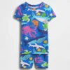 Baby & Toddler Organic Brushed Cotton Sea Creatures Pj Short Set