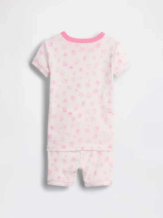 Baby & Toddler Organic Brushed Cotton Seashell Pj Short Set