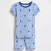 Baby & Toddler Organic Brushed Cotton Soccer Bear Pj Short Set