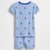 Baby & Toddler Organic Brushed Cotton Soccer Bear Pj Short Set