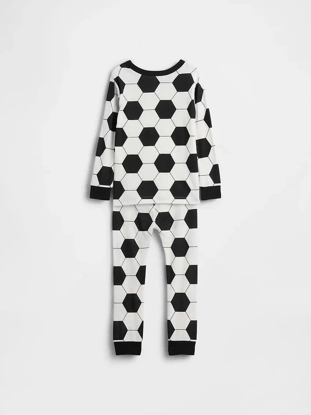 Baby & Toddler Organic Brushed Cotton Soccer Pj Set