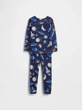 Baby & Toddler Organic Brushed Cotton Space Pj Set