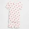 Baby & Toddler Organic Brushed Cotton Strawberry Pj Short Set
